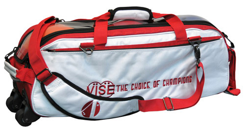 Vise 3-Ball Tote Roller Red & White